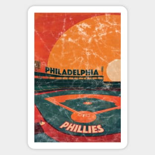 Midcentury Philadelphia Phillies Stadium Sticker